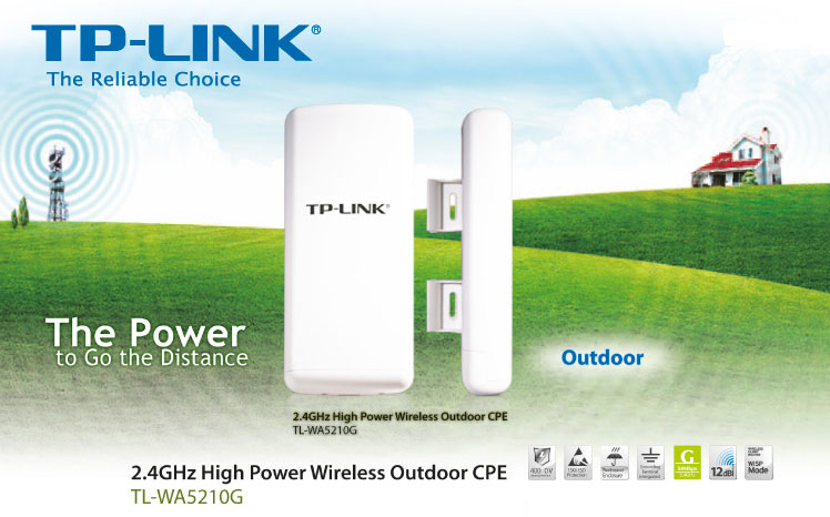 Instalasi Wireless Outdoor TP-LINK WA5210G